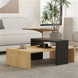 ΤΡΑΠΕΖΙ ΣΑΛΟΝΙΟΥ GLOW - SAPPHIRE ANTHRACITE 835PUQ2818 (80X31,8X50) ΑΙΘΡΙΟ