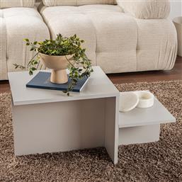 ΤΡΑΠΕΖΙ ΣΑΛΟΝΙΟΥ HARMONY - GREY 241NRD1228 (80X40X40) ΑΙΘΡΙΟ