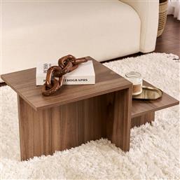 ΤΡΑΠΕΖΙ ΣΑΛΟΝΙΟΥ HARMONY - WALNUT 241NRD1229 (80X40X40) ΑΙΘΡΙΟ