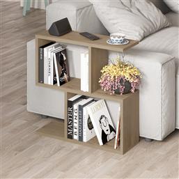 ΤΡΑΠΕΖΙ ΣΑΛΟΝΙΟΥ HOMEMANIA - NATURAL 776HMS2871 (60X60X20) ΑΙΘΡΙΟ