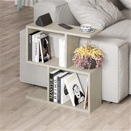 ΤΡΑΠΕΖΙ ΣΑΛΟΝΙΟΥ HOMEMANIA -TRAVERTINE 776HMS2874 (60X60X20) ΑΙΘΡΙΟ