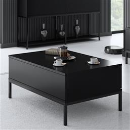 ΤΡΑΠΕΖΙ ΣΑΛΟΝΙΟΥ LORD - BLACK 618BLY1222 (90X40X60) ΑΙΘΡΙΟ