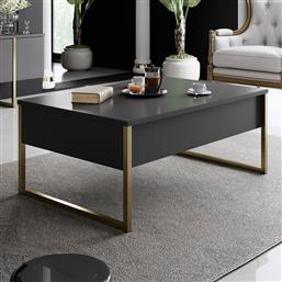 ΤΡΑΠΕΖΙ ΣΑΛΟΝΙΟΥ LUXE - ANTHRACITE, GOLD 618BLY1121 (90X40X60) ΑΙΘΡΙΟ
