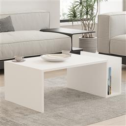 ΤΡΑΠΕΖΙ ΣΑΛΟΝΙΟΥ MEMO - WHITE 495SSE1309 (86,8X32,4X50) ΑΙΘΡΙΟ