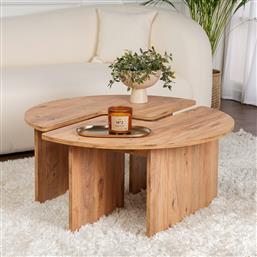 ΤΡΑΠΕΖΙ ΣΑΛΟΝΙΟΥ MOIRA - ATLANTIC PINE 241NRD1327 (Φ90X41) ΑΙΘΡΙΟ