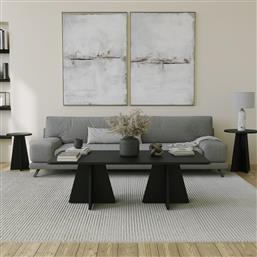 ΤΡΑΠΕΖΙ ΣΑΛΟΝΙΟΥ MUSHROOM - BLACK 552NOS2476 (120X40X60) ΑΙΘΡΙΟ