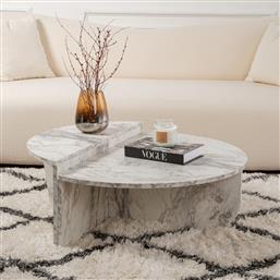 ΤΡΑΠΕΖΙ ΣΑΛΟΝΙΟΥ ORION - FREESIA MARBLE 241NRD1203 (90X30X60) ΑΙΘΡΙΟ