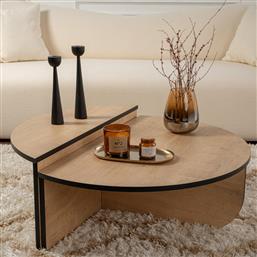 ΤΡΑΠΕΖΙ ΣΑΛΟΝΙΟΥ ORION - HONEY OAK, BLACK 353NRD1119 (90X30X60) ΑΙΘΡΙΟ