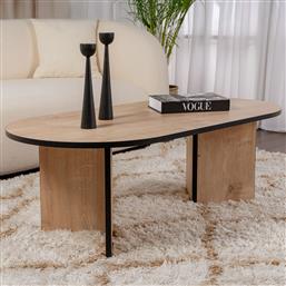 ΤΡΑΠΕΖΙ ΣΑΛΟΝΙΟΥ SABLE - SAPPHIRE OAK, BLACK 909NRD1113 (119X40X60) ΑΙΘΡΙΟ