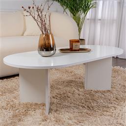 ΤΡΑΠΕΖΙ ΣΑΛΟΝΙΟΥ SABLE - WHITE 909NRD1108 (119X40X60) ΑΙΘΡΙΟ