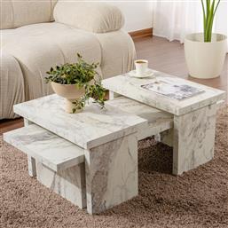 ΤΡΑΠΕΖΙ ΣΑΛΟΝΙΟΥ SANCTUARY - FRESSIA MARBLE 241NRD1220 (110X30X45) ΑΙΘΡΙΟ