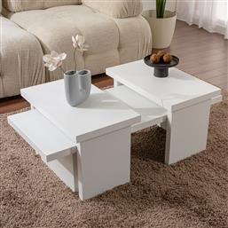 ΤΡΑΠΕΖΙ ΣΑΛΟΝΙΟΥ SANCTUARY - WOOD WHITE 241NRD1219 (110X30X45) ΑΙΘΡΙΟ