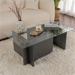 ΤΡΑΠΕΖΙ ΣΑΛΟΝΙΟΥ VETRINO - ANTHRACITE 353NRD1105 (105X40X65) ΑΙΘΡΙΟ