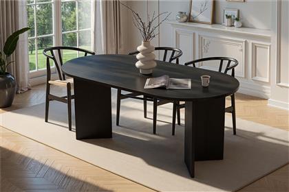ΤΡΑΠΕΖΙ ΤΡΑΠΕΖΑΡΙΑΣ SABLIN - WOOD BLACK 353NRD1124 (180X75X89,5) ΑΙΘΡΙΟ