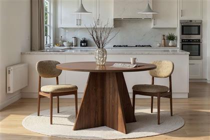 ΤΡΑΠΕΖΙ ΤΡΑΠΕΖΑΡΙΑΣ VIRELLA - WALNUT 746NRD1109 (120X75X120) ΑΙΘΡΙΟ