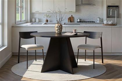 ΤΡΑΠΕΖΙ ΤΡΑΠΕΖΑΡΙΑΣ VIRELLA - WOOD BLACK 746NRD1112 (120X75X120) ΑΙΘΡΙΟ
