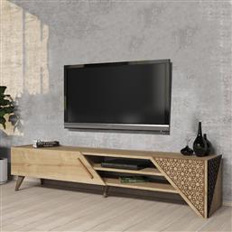 ΒΑΣΗ ΤΗΛΕΟΡΑΣΗΣ BERIL 2 - OAK 845HCT5503 (180X37X40) ΑΙΘΡΙΟ
