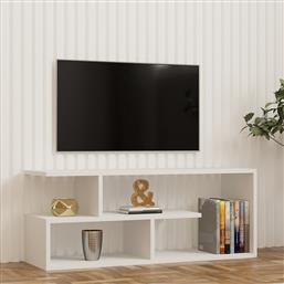 ΒΑΣΗ ΤΗΛΕΟΡΑΣΗΣ CAFU - WHITE 835PUQ3074 (100X40X29,6) ΑΙΘΡΙΟ