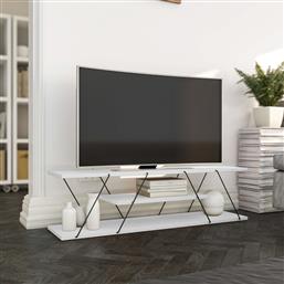 ΒΑΣΗ ΤΗΛΕΟΡΑΣΗΣ CANAZ V2 - WHITE, BLACK 854KLN3021 (120X33X33) ΑΙΘΡΙΟ