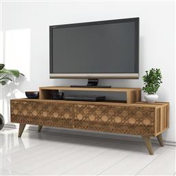 ΒΑΣΗ ΤΗΛΕΟΡΑΣΗΣ CITY - WALNUT 845HCT3018 (140X48,8X41,8) ΑΙΘΡΙΟ