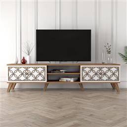 ΒΑΣΗ ΤΗΛΕΟΡΑΣΗΣ CLASS - WALNUT, WHITE 845HCT3005 (180X44X35) ΑΙΘΡΙΟ