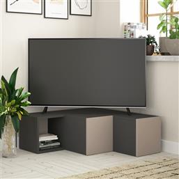 ΒΑΣΗ ΤΗΛΕΟΡΑΣΗΣ COMPACT - ANTHRACITE, LIGHT MOCHA 855DTE3050 (90X32X92) ΑΙΘΡΙΟ