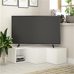 ΒΑΣΗ ΤΗΛΕΟΡΑΣΗΣ COMPACT - WHITE 855DTE3051 (90X32X92) ΑΙΘΡΙΟ