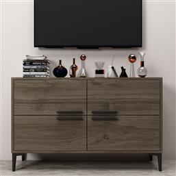 ΒΑΣΗ ΤΗΛΕΟΡΑΣΗΣ CTN - WALNUT 327ODS1145 (120X75X30) ΑΙΘΡΙΟ