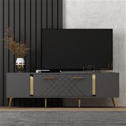 ΒΑΣΗ ΤΗΛΕΟΡΑΣΗΣ DETAS - ANTHRACITE, GOLD 475OLV1138 (150X48,2X35) ΑΙΘΡΙΟ