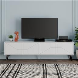 ΒΑΣΗ ΤΗΛΕΟΡΑΣΗΣ DUNE - WHITE 855DTE3094 (180X50X29,6) ΑΙΘΡΙΟ