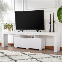 ΒΑΣΗ ΤΗΛΕΟΡΑΣΗΣ ENCLAVE - NATURAL WHITE 241NRD1323 (180X50X31,3) ΑΙΘΡΙΟ