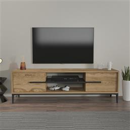 ΒΑΣΗ ΤΗΛΕΟΡΑΣΗΣ ESLEM - OAK, BLACK 875ZNA4595 (120X43,6X29,6) ΑΙΘΡΙΟ