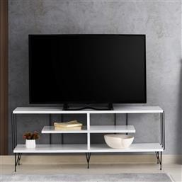 ΒΑΣΗ ΤΗΛΕΟΡΑΣΗΣ EZE - WHITE 854KLN3045 (120X44,5X30) ΑΙΘΡΙΟ