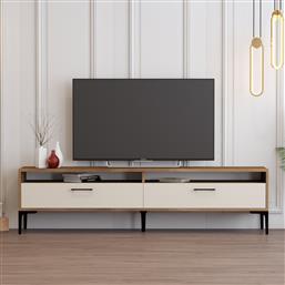 ΒΑΣΗ ΤΗΛΕΟΡΑΣΗΣ ISTANBUL 2 - WALNUT CREAM 845HCT5519 (180X35X47) ΑΙΘΡΙΟ