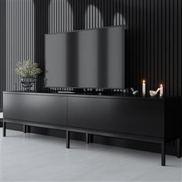 ΒΑΣΗ ΤΗΛΕΟΡΑΣΗΣ LORD - BLACK 618BLY1220 (180X47X30) ΑΙΘΡΙΟ