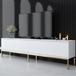 ΒΑΣΗ ΤΗΛΕΟΡΑΣΗΣ LORD - WHITE, GOLD 618BLY1199 (180X47X30) ΑΙΘΡΙΟ