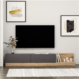 ΒΑΣΗ ΤΗΛΕΟΡΑΣΗΣ MAJOR - ANTHRACITE, WALNUT 382NRC1528 (180X30X37) ΑΙΘΡΙΟ