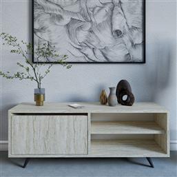 ΒΑΣΗ ΤΗΛΕΟΡΑΣΗΣ MAKU - TRAVERTINE 811MDD4151 (120X47X35) ΑΙΘΡΙΟ