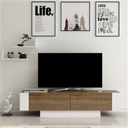 ΒΑΣΗ ΤΗΛΕΟΡΑΣΗΣ MATERA - WALNUT, WHITE 875ZNA3002 (150X41,6X31,5) ΑΙΘΡΙΟ