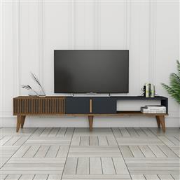 ΒΑΣΗ ΤΗΛΕΟΡΑΣΗΣ MILAN ALT - WALNUT, ANTHRACITE 845HCT3108 (180X40X35) ΑΙΘΡΙΟ