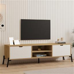 ΒΑΣΗ ΤΗΛΕΟΡΑΣΗΣ NOST - SAPPHIRE OAK, WHITE 835PUQ3078 (160X41X40) ΑΙΘΡΙΟ