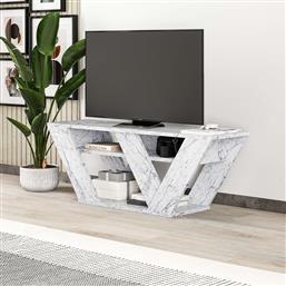 ΒΑΣΗ ΤΗΛΕΟΡΑΣΗΣ PIPRALLA - CARRARA MARBLE 776HMS3131 (110X40X30) ΑΙΘΡΙΟ