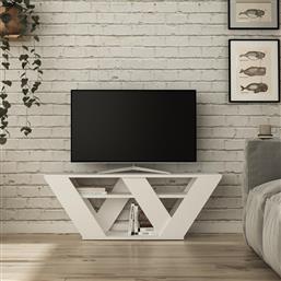 ΒΑΣΗ ΤΗΛΕΟΡΑΣΗΣ PIPRALLA - WHITE 776HMS3036 (110X40X30) ΑΙΘΡΙΟ