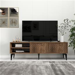 ΒΑΣΗ ΤΗΛΕΟΡΑΣΗΣ REGINA - WALNUT 327ODS1268 (160X50X29,6) ΑΙΘΡΙΟ