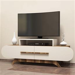 ΒΑΣΗ ΤΗΛΕΟΡΑΣΗΣ ROSE - WALNUT, CREAM 845HCT3050 (145X49,8X36,8) ΑΙΘΡΙΟ