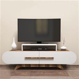 ΒΑΣΗ ΤΗΛΕΟΡΑΣΗΣ ROSE - WALNUT, WHITE 845HCT3049 (145X49,8X36,8) ΑΙΘΡΙΟ