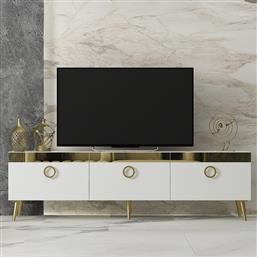 ΒΑΣΗ ΤΗΛΕΟΡΑΣΗΣ SAFAR - WHITE 327ODS1127 (150X45X30) ΑΙΘΡΙΟ