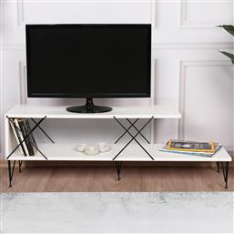 ΒΑΣΗ ΤΗΛΕΟΡΑΣΗΣ STREET - WHITE 854KLN3057 (120X40X30) ΑΙΘΡΙΟ