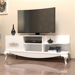 ΒΑΣΗ ΤΗΛΕΟΡΑΣΗΣ SULTAN - WHITE 845HCT3057 (130X50,6X45) ΑΙΘΡΙΟ
