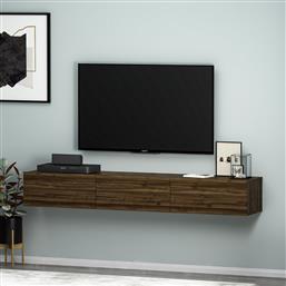 ΒΑΣΗ ΤΗΛΕΟΡΑΣΗΣ TERRA - WALNUT 382NRC1510 (180X26X31,4) ΑΙΘΡΙΟ